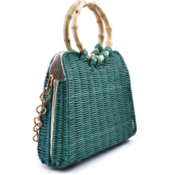 NWOT Zara Rattan Bag - Picture 4 of 5